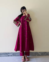 Zincorus 2-pieces Embroidered