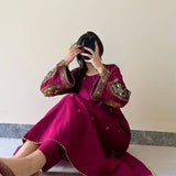 Zincorus 2-pieces Embroidered