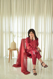 JENIFER : MaroonEMBROIDED 3-PC